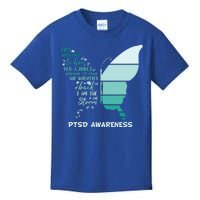 PTSD Awareness Butterfly I Am The Storm Kids T-Shirt