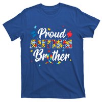 Proud Autism Brother Sibling Autism Awareness Gift T-Shirt