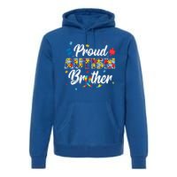 Proud Autism Brother Sibling Autism Awareness Gift Premium Hoodie