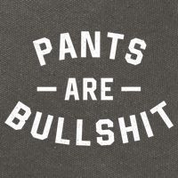 Pants Are Bullshit Funny Sarcastic Cotton Canvas Backpack