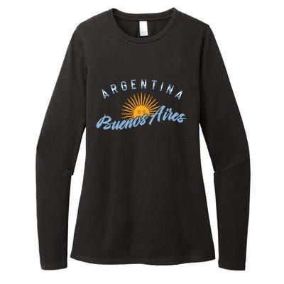 Proud Argentinian Buenos Aires Fan Argentina Country Descent Womens CVC Long Sleeve Shirt