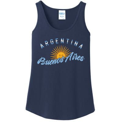 Proud Argentinian Buenos Aires Fan Argentina Country Descent Ladies Essential Tank