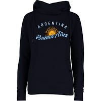 Proud Argentinian Buenos Aires Fan Argentina Country Descent Womens Funnel Neck Pullover Hood