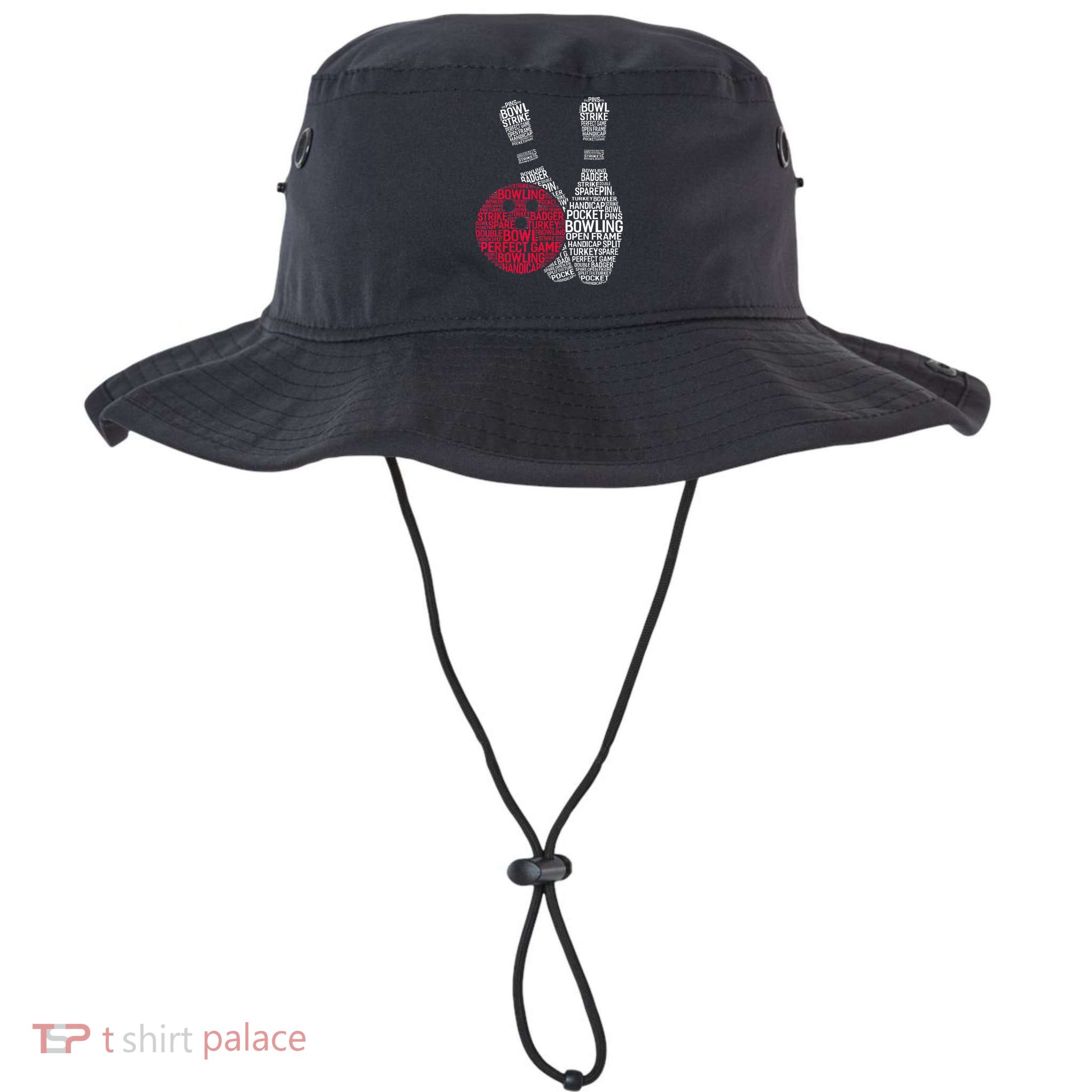 Phonetic Alphabet Bowling Pin Word Cloud Funny Bowling Bucket Hat