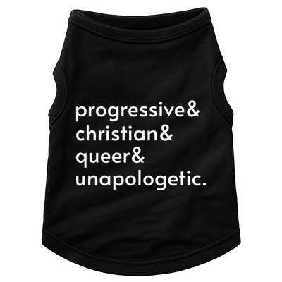 Progressive And Christian And Queer And Unapologetic Doggie Tank
