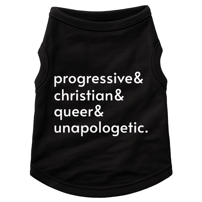 Progressive And Christian And Queer And Unapologetic Doggie Tank