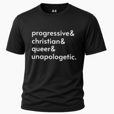 Progressive And Christian And Queer And Unapologetic Performance Shirt