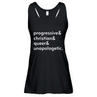 Progressive And Christian And Queer And Unapologetic Ladies Essential Flowy Tank