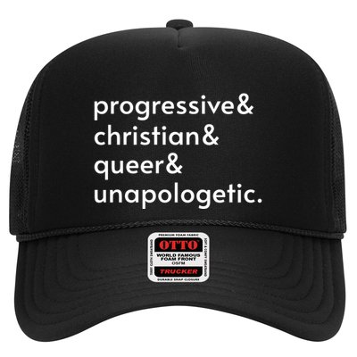Progressive And Christian And Queer And Unapologetic Trucker Hat