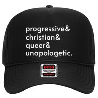 Progressive And Christian And Queer And Unapologetic Trucker Hat