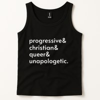 Progressive And Christian And Queer And Unapologetic Tank Top