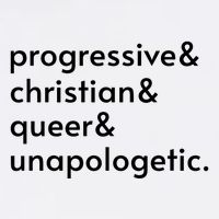 Progressive And Christian And Queer And Unapologetic Garment-Dyed Sweatshirt