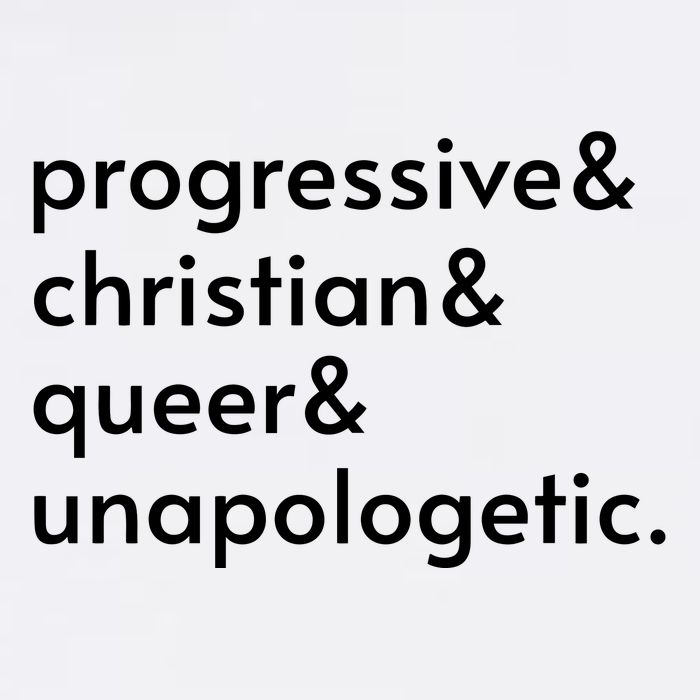Progressive And Christian And Queer And Unapologetic Garment-Dyed Sweatshirt