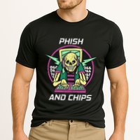 P.H.I.S.H And Chips Funny Hacker Cooling Performance Crew T-Shirt