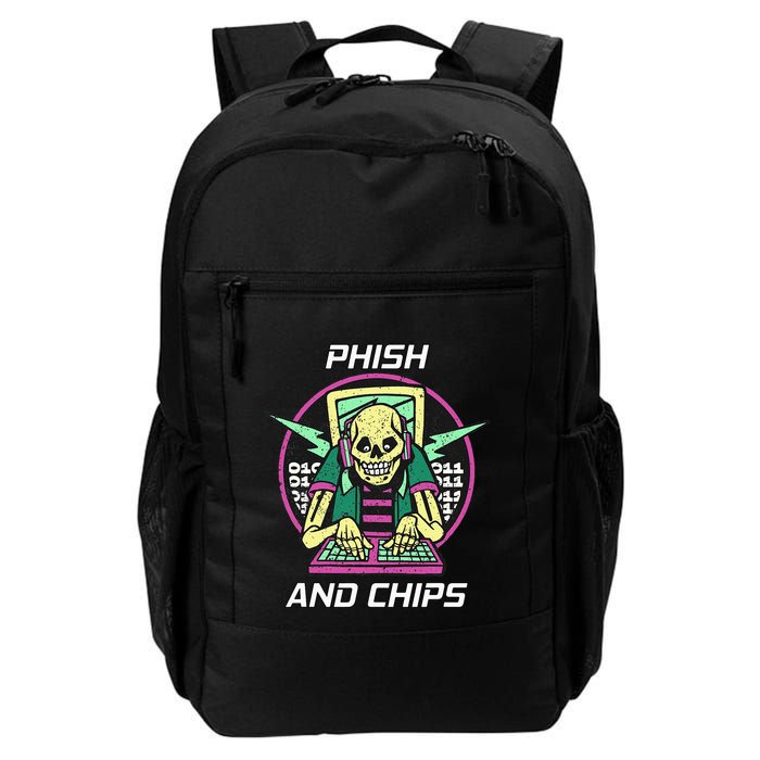 P.H.I.S.H And Chips Funny Hacker Daily Commute Backpack