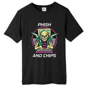 P.H.I.S.H And Chips Funny Hacker Tall Fusion ChromaSoft Performance T-Shirt