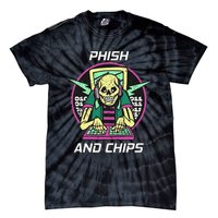 P.H.I.S.H And Chips Funny Hacker Tie-Dye T-Shirt