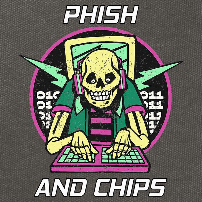 P.H.I.S.H And Chips Funny Hacker Cotton Canvas Backpack