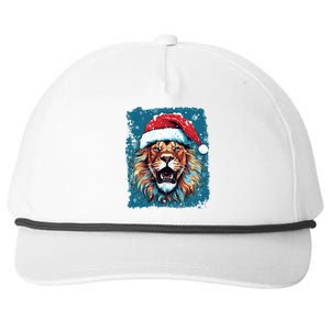 Pop Art Christmas Lights Lion Gift Snapback Five-Panel Rope Hat