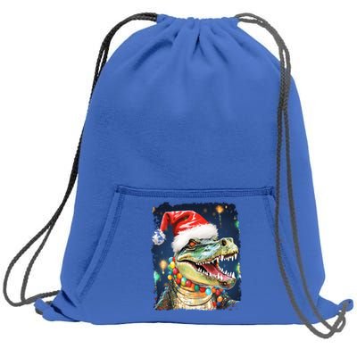 Pop Art Colorful Animal Christmas Alligator Crocodile Cool Gift Sweatshirt Cinch Pack Bag