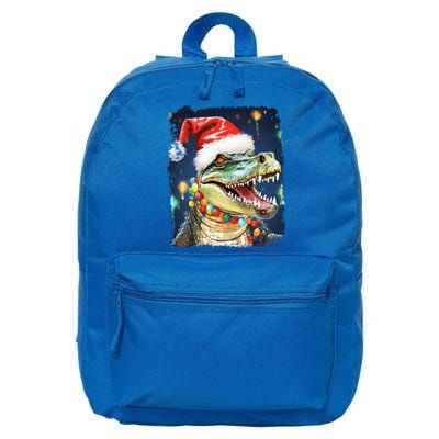 Pop Art Colorful Animal Christmas Alligator Crocodile Cool Gift 16 in Basic Backpack