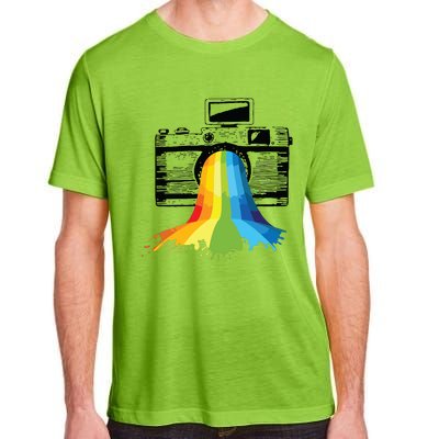 Photography Art Camera Rainbow Photographer Gift Adult ChromaSoft Performance T-Shirt