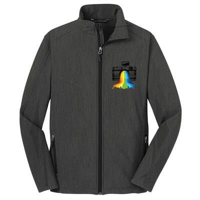 Photography Art Camera Rainbow Photographer Gift Core Soft Shell Jacket