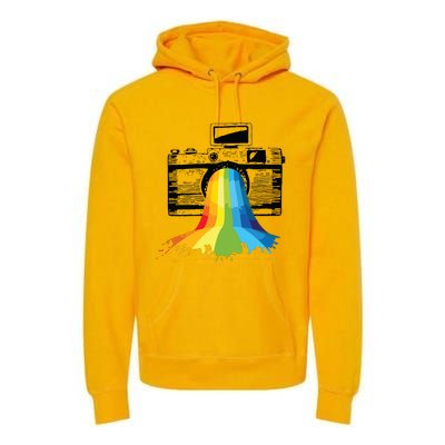 Photography Art Camera Rainbow Photographer Gift Premium Hoodie