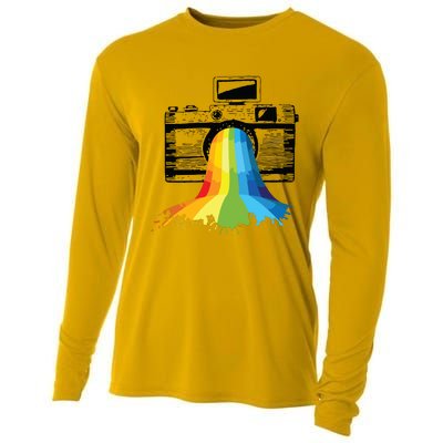 Photography Art Camera Rainbow Photographer Gift Cooling Performance Long Sleeve Crew