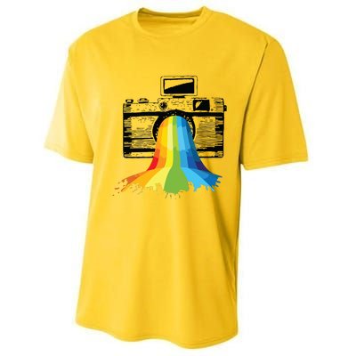 Photography Art Camera Rainbow Photographer Gift Performance Sprint T-Shirt