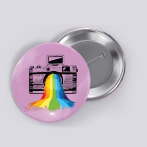 Photography Art Camera Rainbow Photographer Gift Button