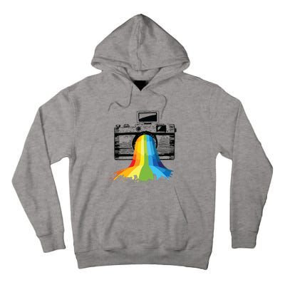 Photography Art Camera Rainbow Photographer Gift Tall Hoodie