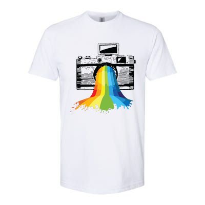 Photography Art Camera Rainbow Photographer Gift Softstyle CVC T-Shirt