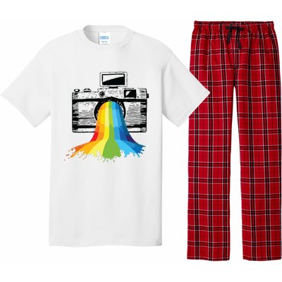 Photography Art Camera Rainbow Photographer Gift Pajama Set