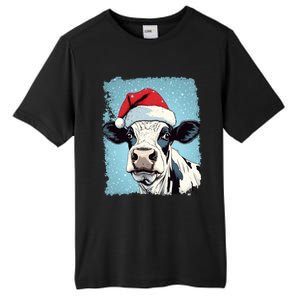 Pop Art Colorful Cow Christmas Gift Tall Fusion ChromaSoft Performance T-Shirt