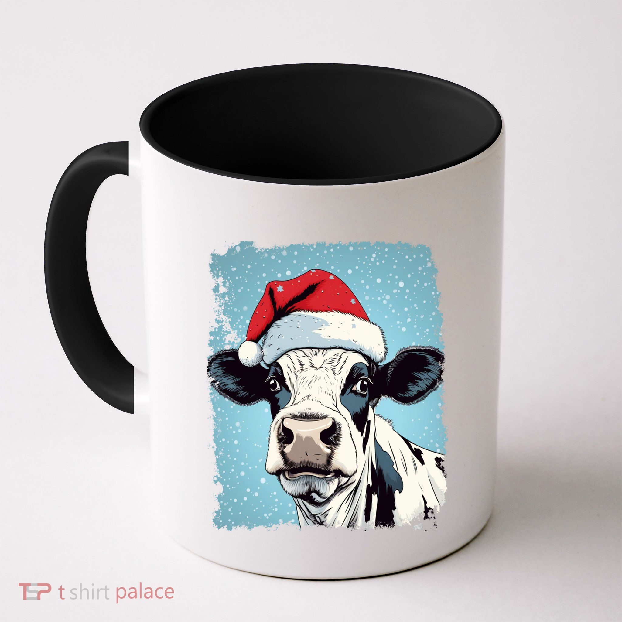 Pop Art Colorful Cow Christmas Gift Mug