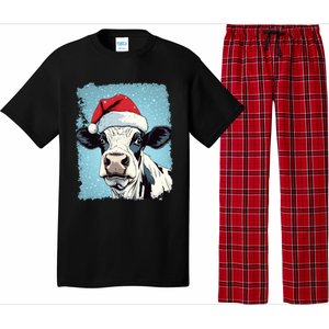 Pop Art Colorful Cow Christmas Gift Pajama Set