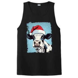 Pop Art Colorful Cow Christmas Gift PosiCharge Competitor Tank