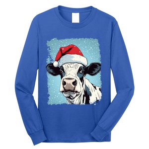 Pop Art Colorful Cow Christmas Gift Long Sleeve Shirt