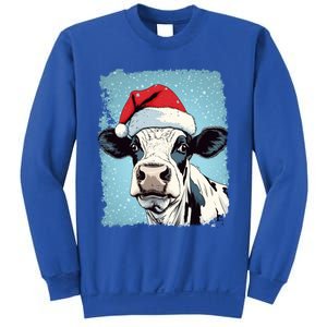 Pop Art Colorful Cow Christmas Gift Sweatshirt