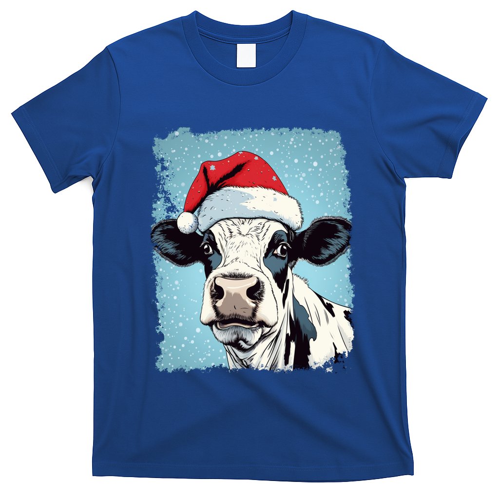 Pop Art Colorful Cow Christmas Gift T-Shirt