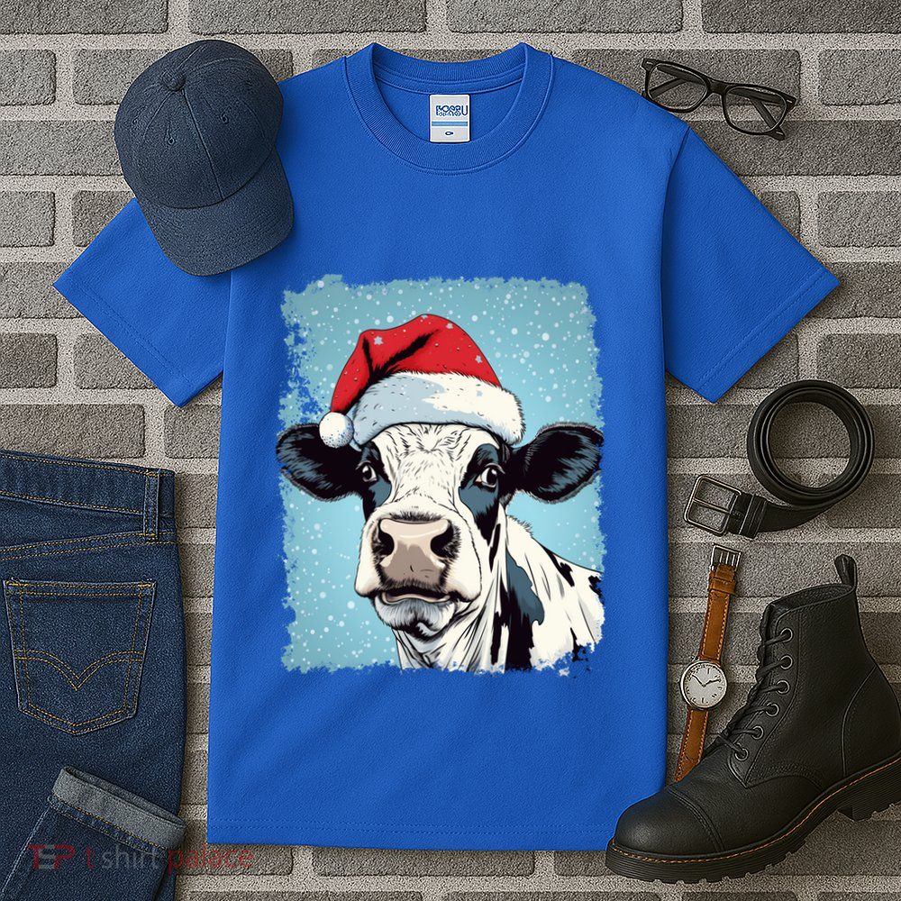 Pop Art Colorful Cow Christmas Gift Tall T-Shirt