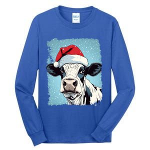 Pop Art Colorful Cow Christmas Gift Tall Long Sleeve T-Shirt