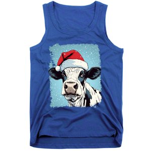 Pop Art Colorful Cow Christmas Gift Tank Top