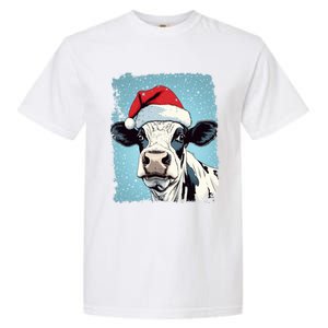 Pop Art Colorful Cow Christmas Gift Garment-Dyed Heavyweight T-Shirt