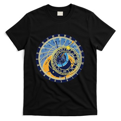 Prague Astronomical Clock Astrology T-Shirt