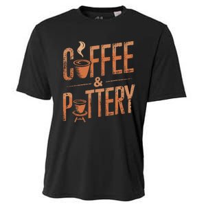 Pottery And Coffee Ceramic Artist Cooling Performance Crew T-Shirt