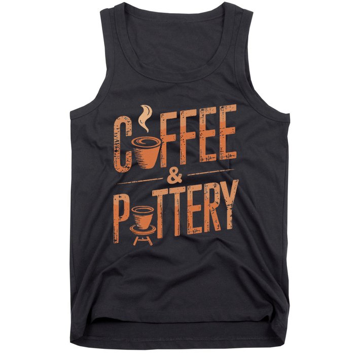 Pottery And Coffee Ceramic Artist Tank Top