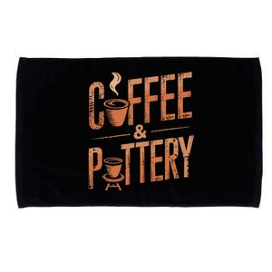 Pottery And Coffee Ceramic Artist Microfiber Hand Towel