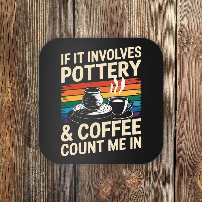 Pottery And Coffee Ceramic Artist Coaster